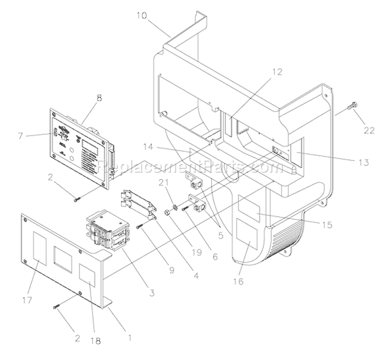 Page B Diagram and Parts List for 040226-0  Briggs and Stratton Generator